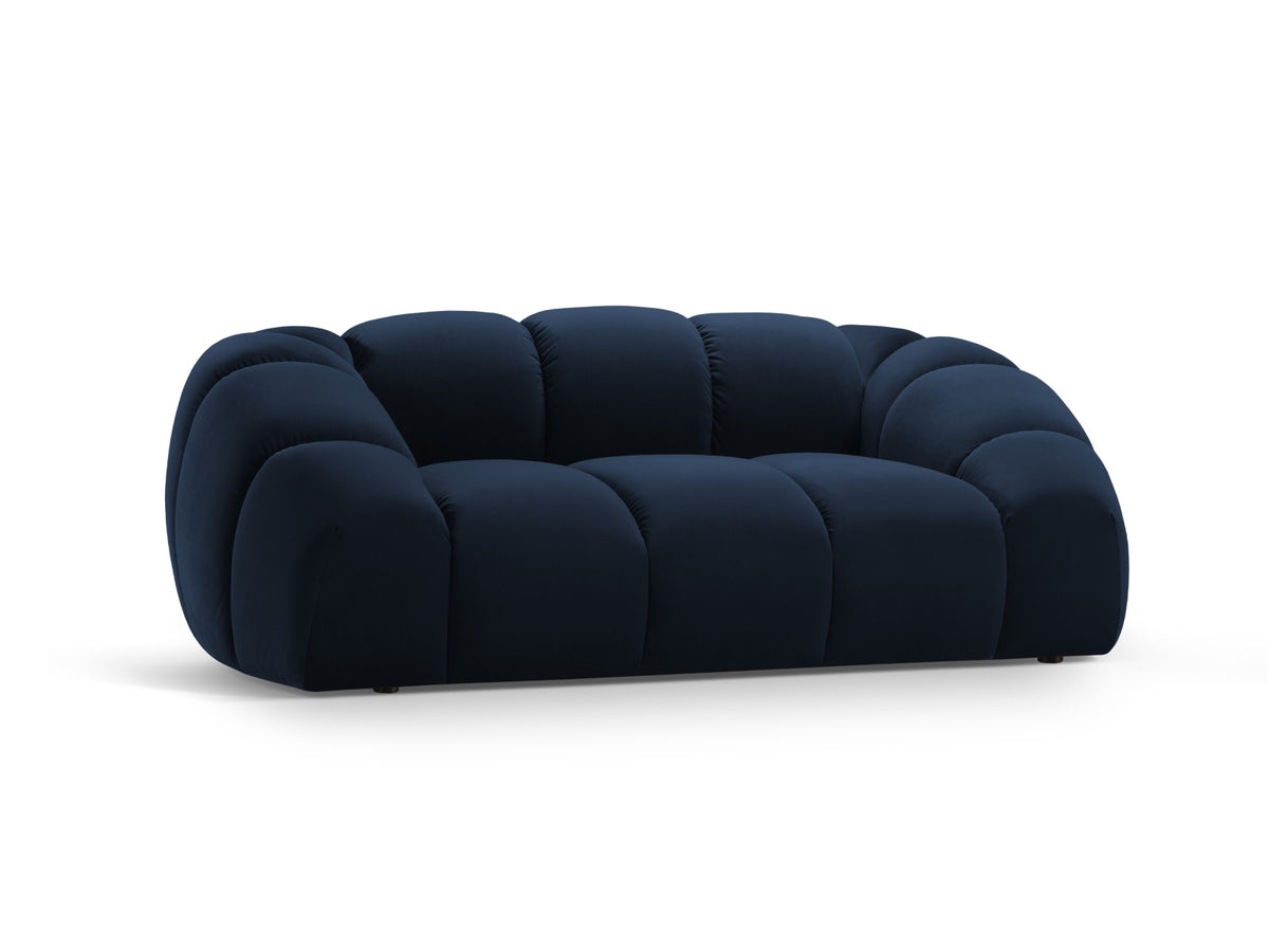 Diana Velour Sofa 2 Sitzer in Royal Blue-Salvador präsentiert im Onlineshop von KAQTU Design AG. 2er Sofa ist von Micadoni