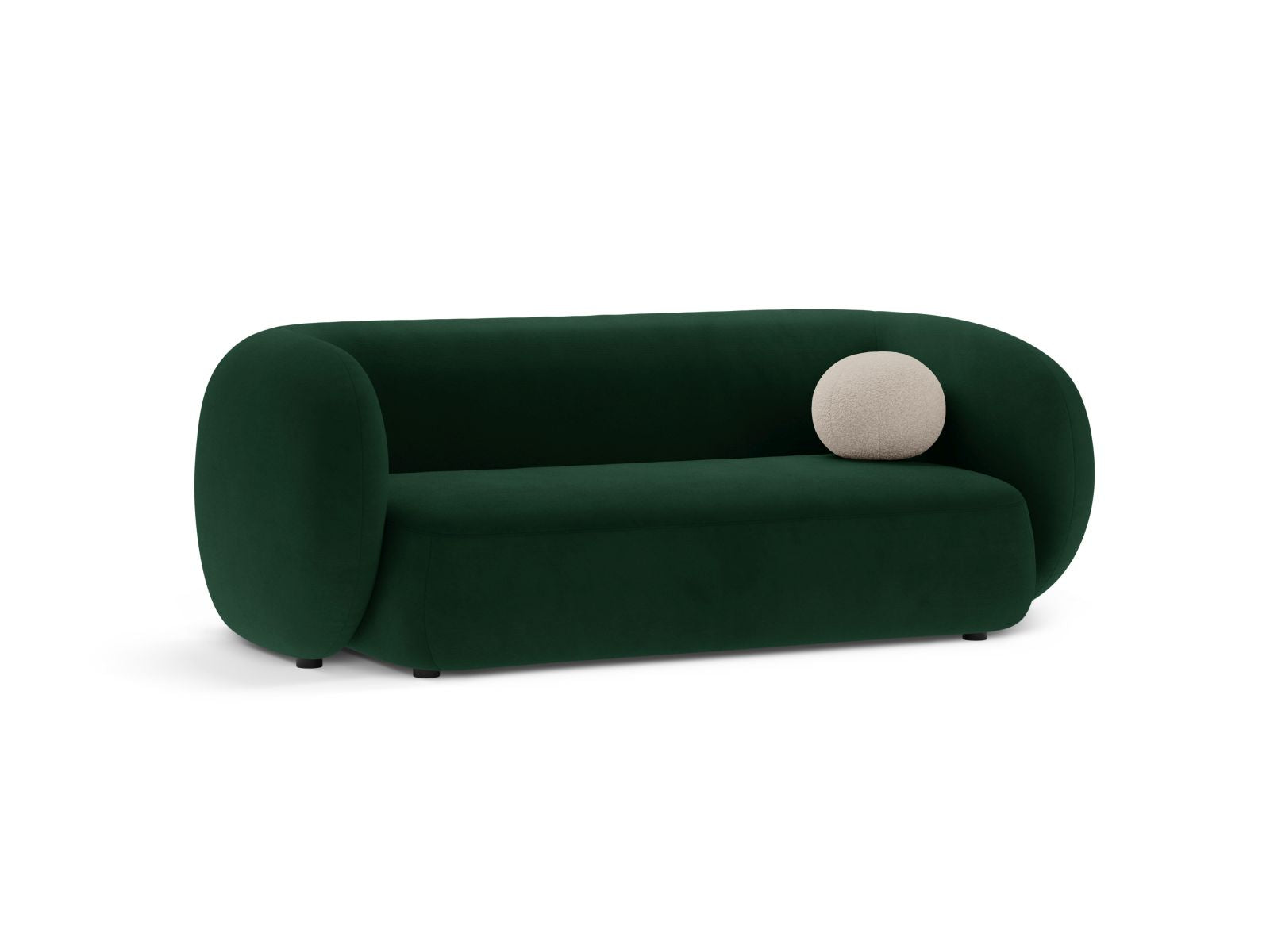 Elegantes 2-Sitzer Sofa Kate in Flaschengrün, ideal für moderne Wohnräume, von Micadoni, stilvoll und komfortabel.