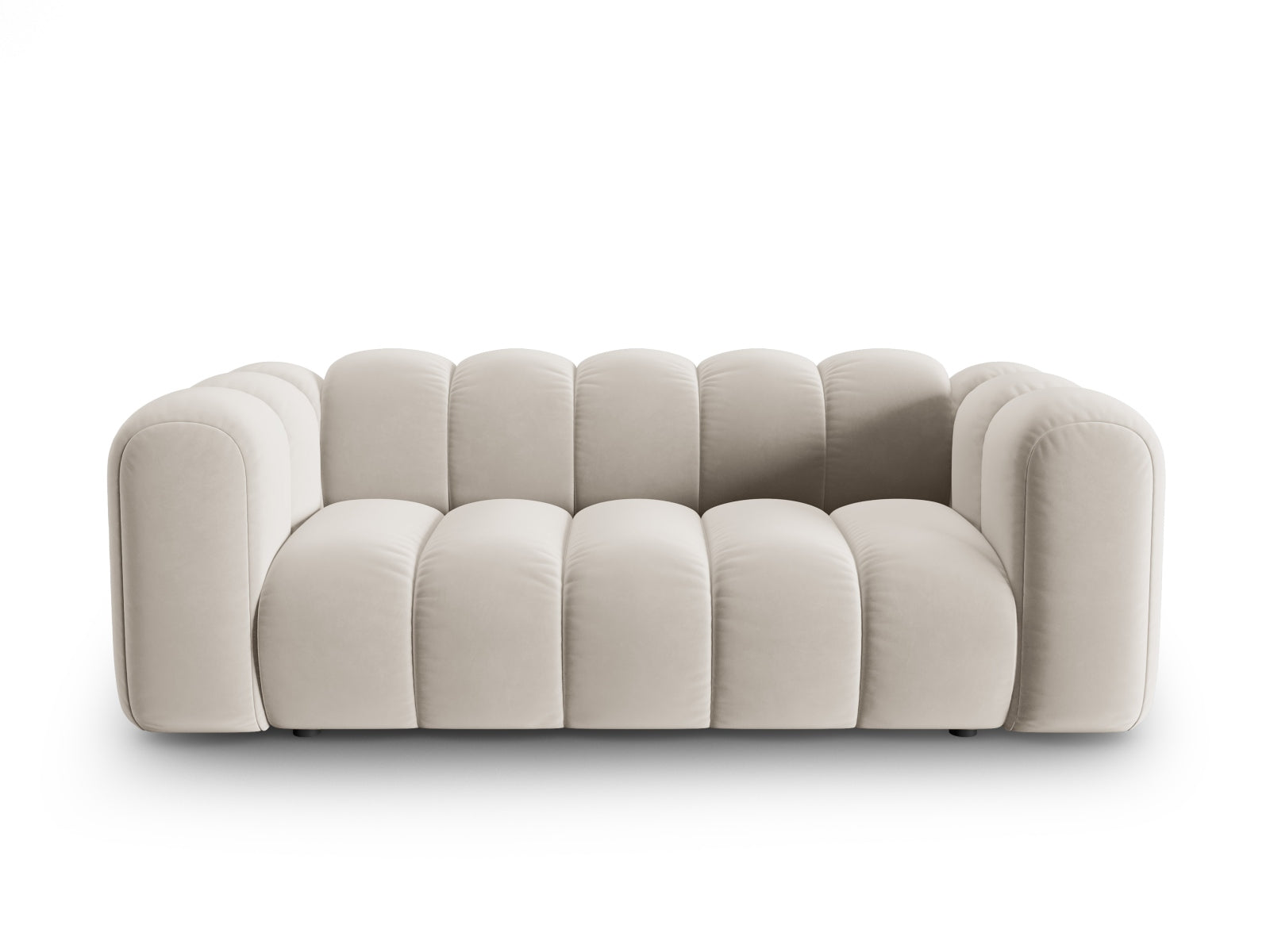 Lupine Velour Sofa 2 Sitzer in Beige präsentiert im Onlineshop von KAQTU Design AG. 2er Sofa ist von Micadoni