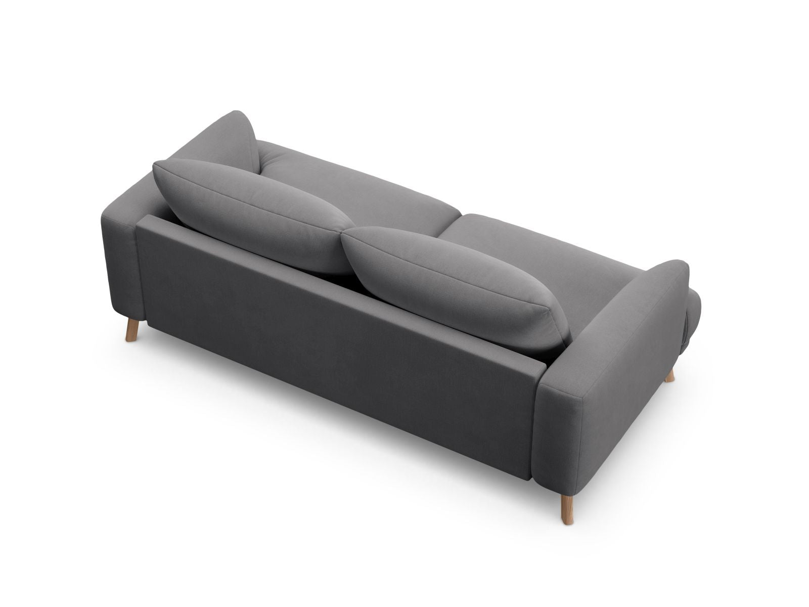 Elegantes 2-Sitzer Sofa Naomi in klassischem Grau, ideal für moderne Wohnräume. Bequem und stilvoll, gefertigt von Micadoni.