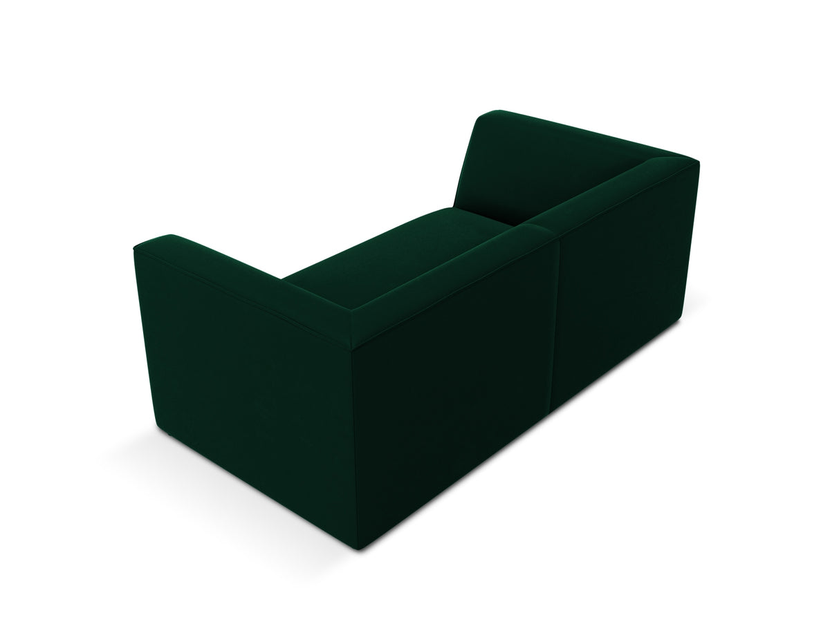 Ruby Velour Sofa 2 Sitzer in Bottle Green-Salvador präsentiert im Onlineshop von KAQTU Design AG. 2er Sofa ist von Micadoni