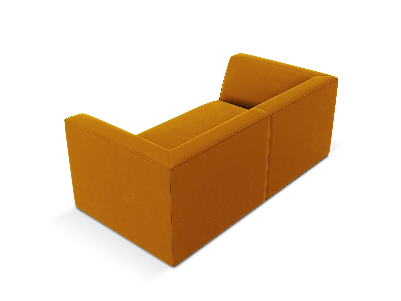 Ruby Velour Sofa 2 Sitzer in Yellow-Salvador präsentiert im Onlineshop von KAQTU Design AG. 2er Sofa ist von Micadoni