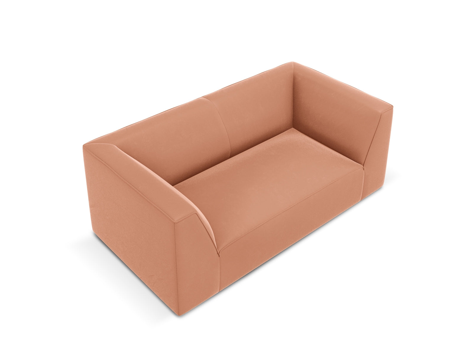 Ruby Velour Sofa 2 Sitzer in Pink-Salvador präsentiert im Onlineshop von KAQTU Design AG. 2er Sofa ist von Micadoni