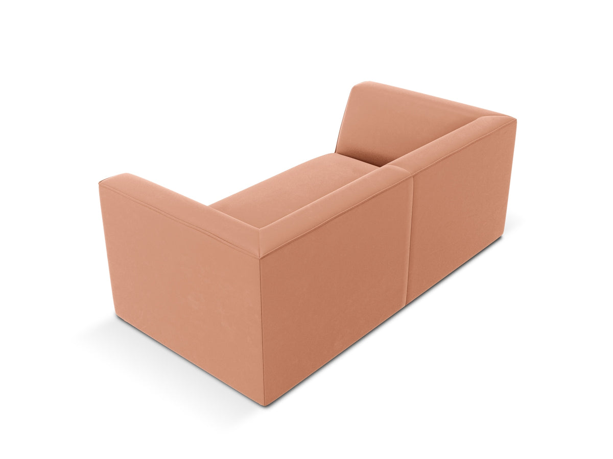 Ruby Velour Sofa 2 Sitzer in Pink-Salvador präsentiert im Onlineshop von KAQTU Design AG. 2er Sofa ist von Micadoni