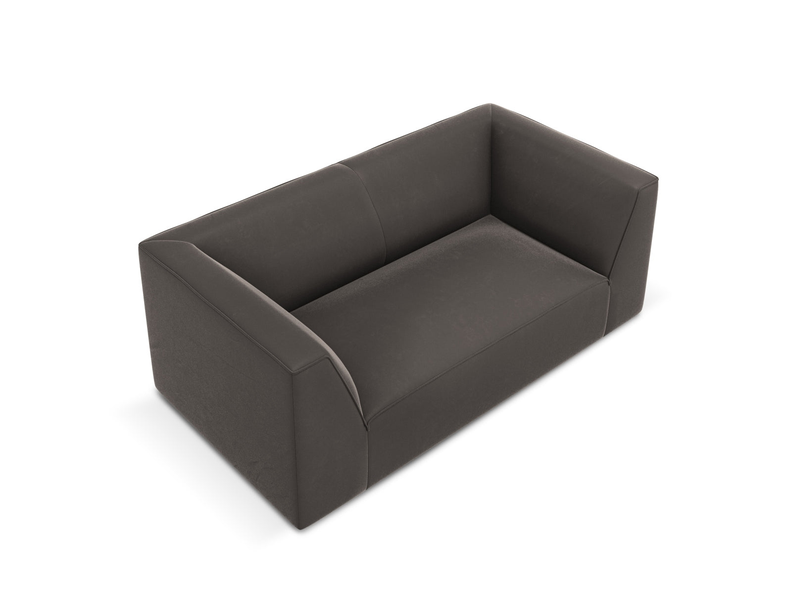 Ruby Velour Sofa 2 Sitzer in Dark Grey-Salvador präsentiert im Onlineshop von KAQTU Design AG. 2er Sofa ist von Micadoni
