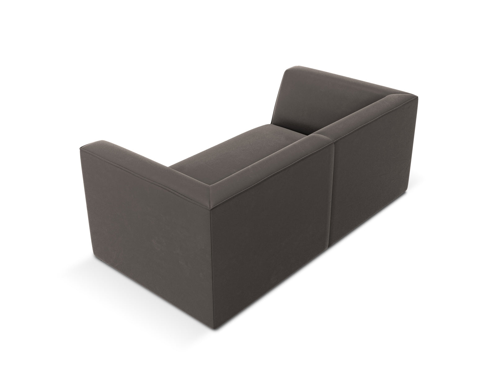 Ruby Velour Sofa 2 Sitzer in Dark Grey-Salvador präsentiert im Onlineshop von KAQTU Design AG. 2er Sofa ist von Micadoni