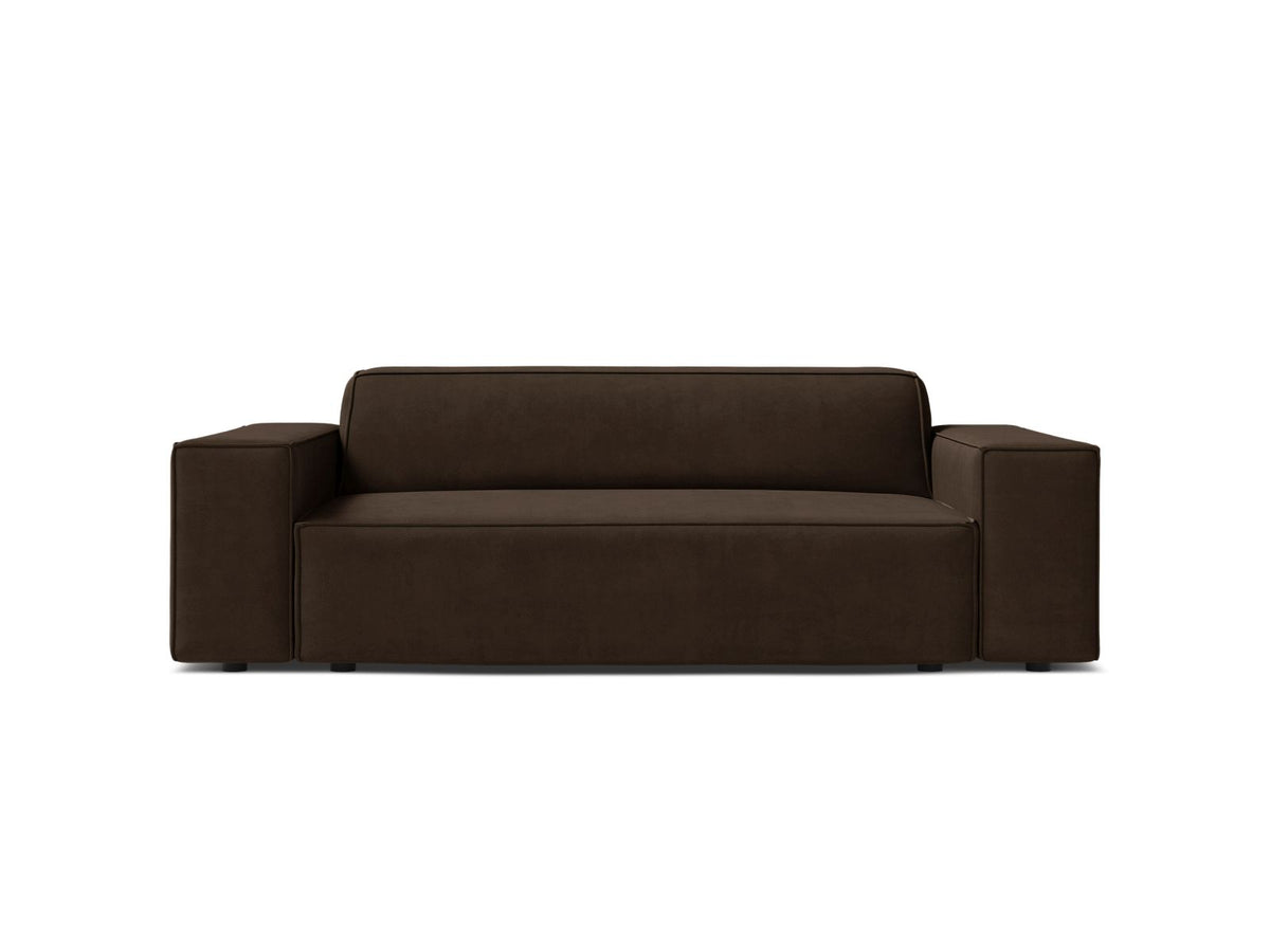2-Sitzer Sofa Jodie in Dark Grey-Bluvel präsentiert im Onlineshop von KAQTU Design AG. 2er Sofa ist von Micadoni