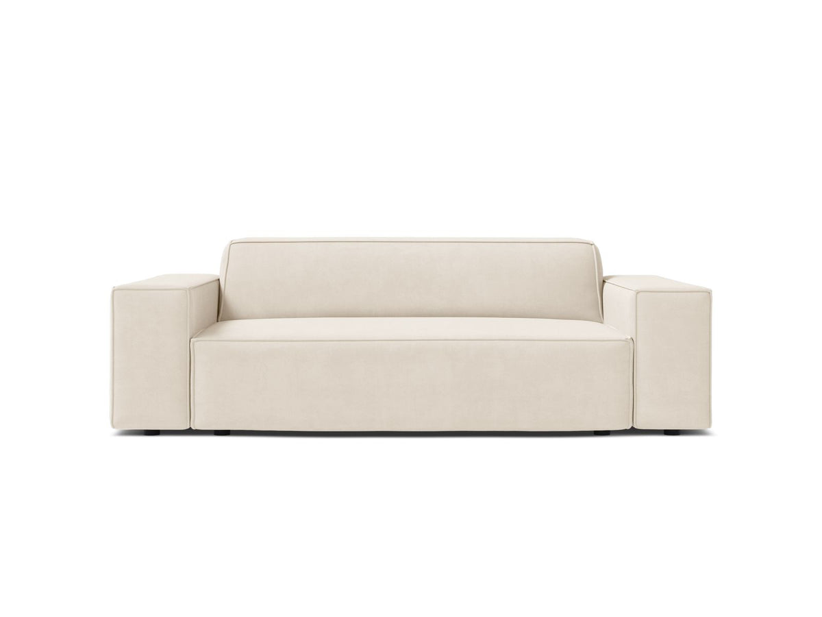 2-Sitzer Sofa Jodie in Light Beige-Bluvel präsentiert im Onlineshop von KAQTU Design AG. 2er Sofa ist von Micadoni