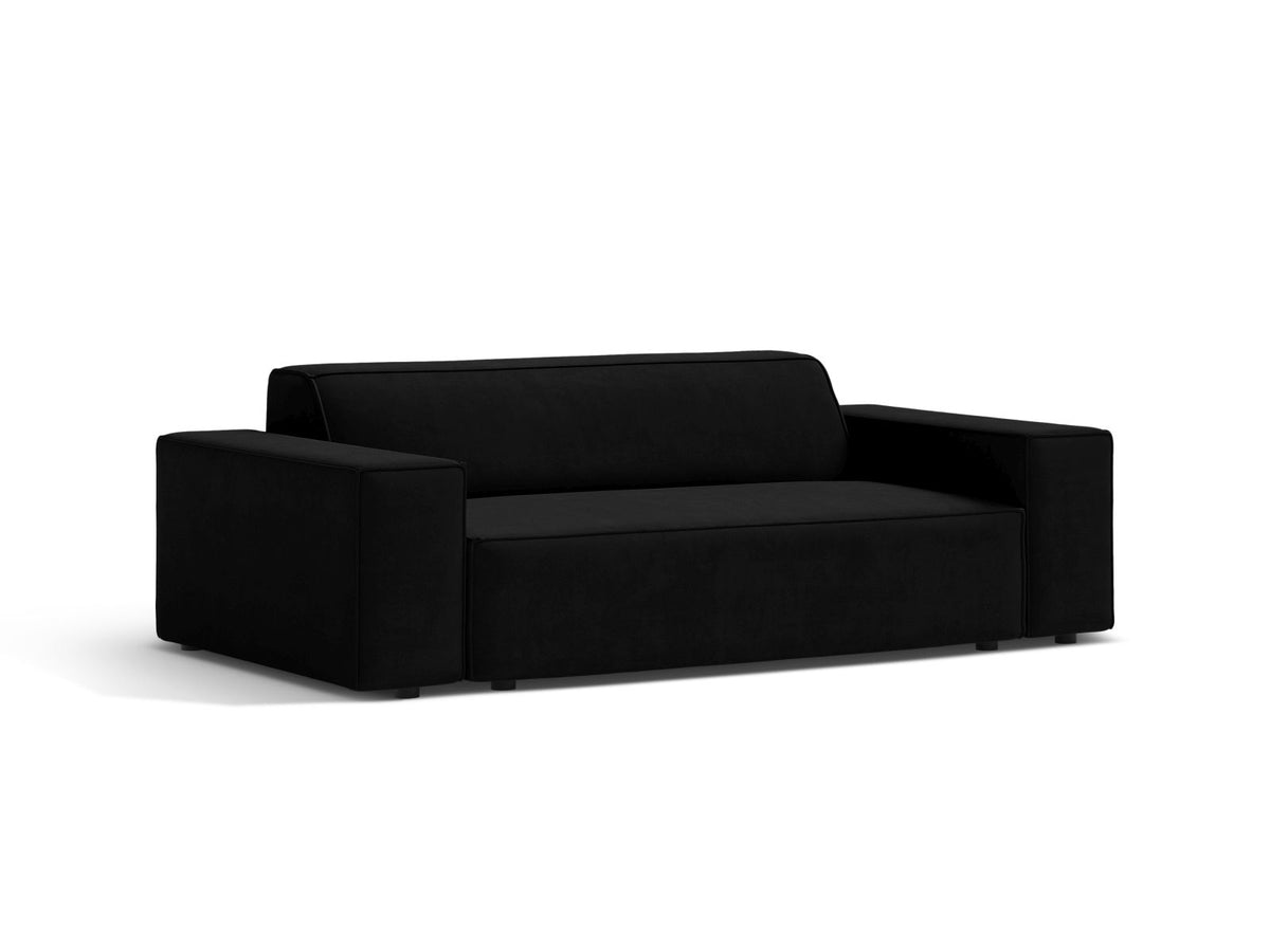 2-Sitzer Sofa Jodie in Black-Bluvel präsentiert im Onlineshop von KAQTU Design AG. 2er Sofa ist von Micadoni