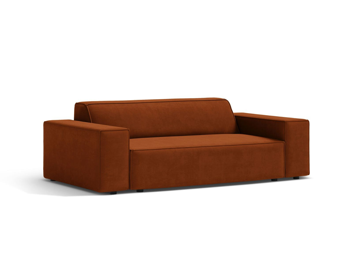 2-Sitzer Sofa Jodie in Terracotta-Bluvel präsentiert im Onlineshop von KAQTU Design AG. 2er Sofa ist von Micadoni