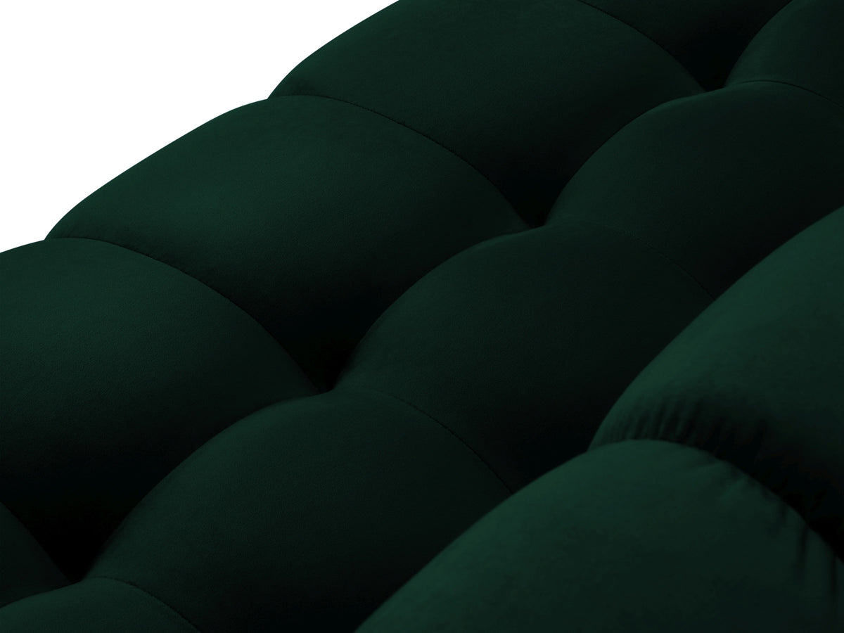 Mamaia Velour Sofa 2 Sitzer in Bottle Green/Schwarz-Bluvel präsentiert im Onlineshop von KAQTU Design AG. 2er Sofa ist von Micadoni