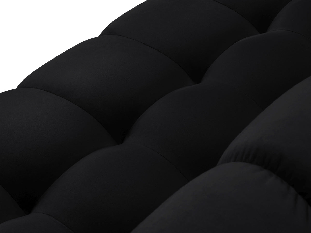 Mamaia Velour Sofa 2 Sitzer in Black/Schwarz-Bluvel präsentiert im Onlineshop von KAQTU Design AG. 2er Sofa ist von Micadoni
