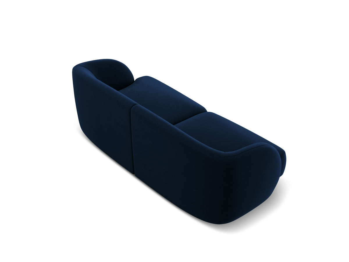 Miley Velour Sofa 2 Sitzer in Royal Blue-Bluvel präsentiert im Onlineshop von KAQTU Design AG. 2er Sofa ist von Micadoni