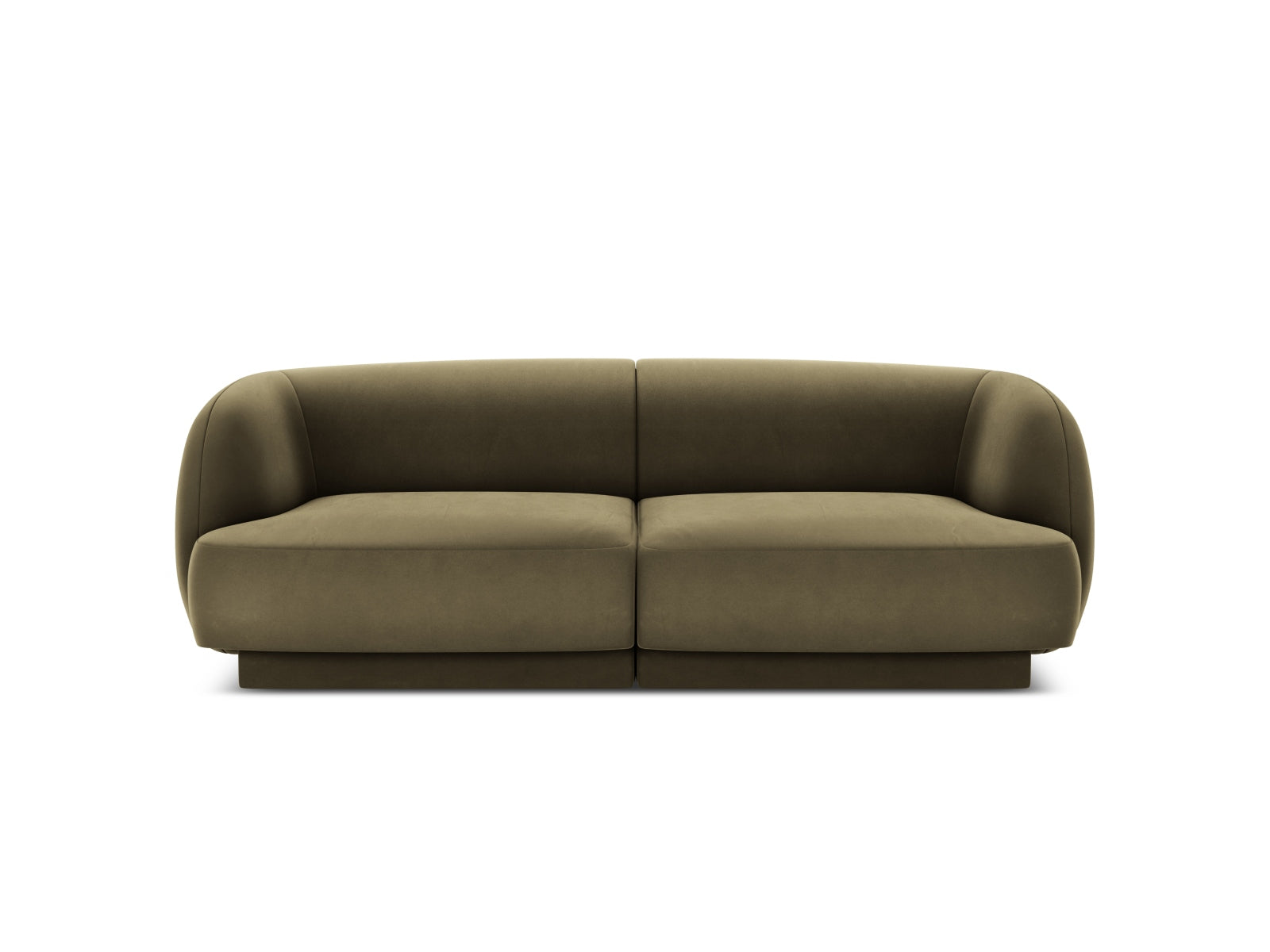 Miley Velour Sofa 2 Sitzer in Green präsentiert im Onlineshop von KAQTU Design AG. 2er Sofa ist von Micadoni