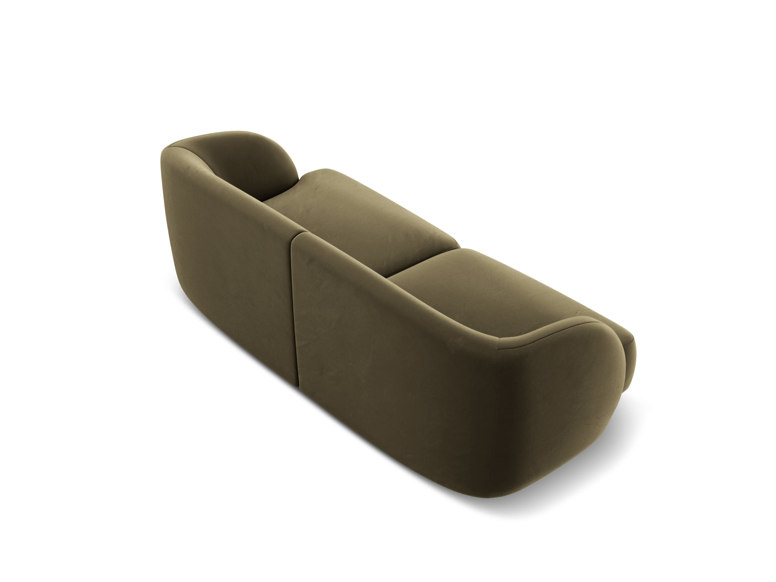 Miley Velour Sofa 2 Sitzer in Green-Bluvel präsentiert im Onlineshop von KAQTU Design AG. 2er Sofa ist von Micadoni