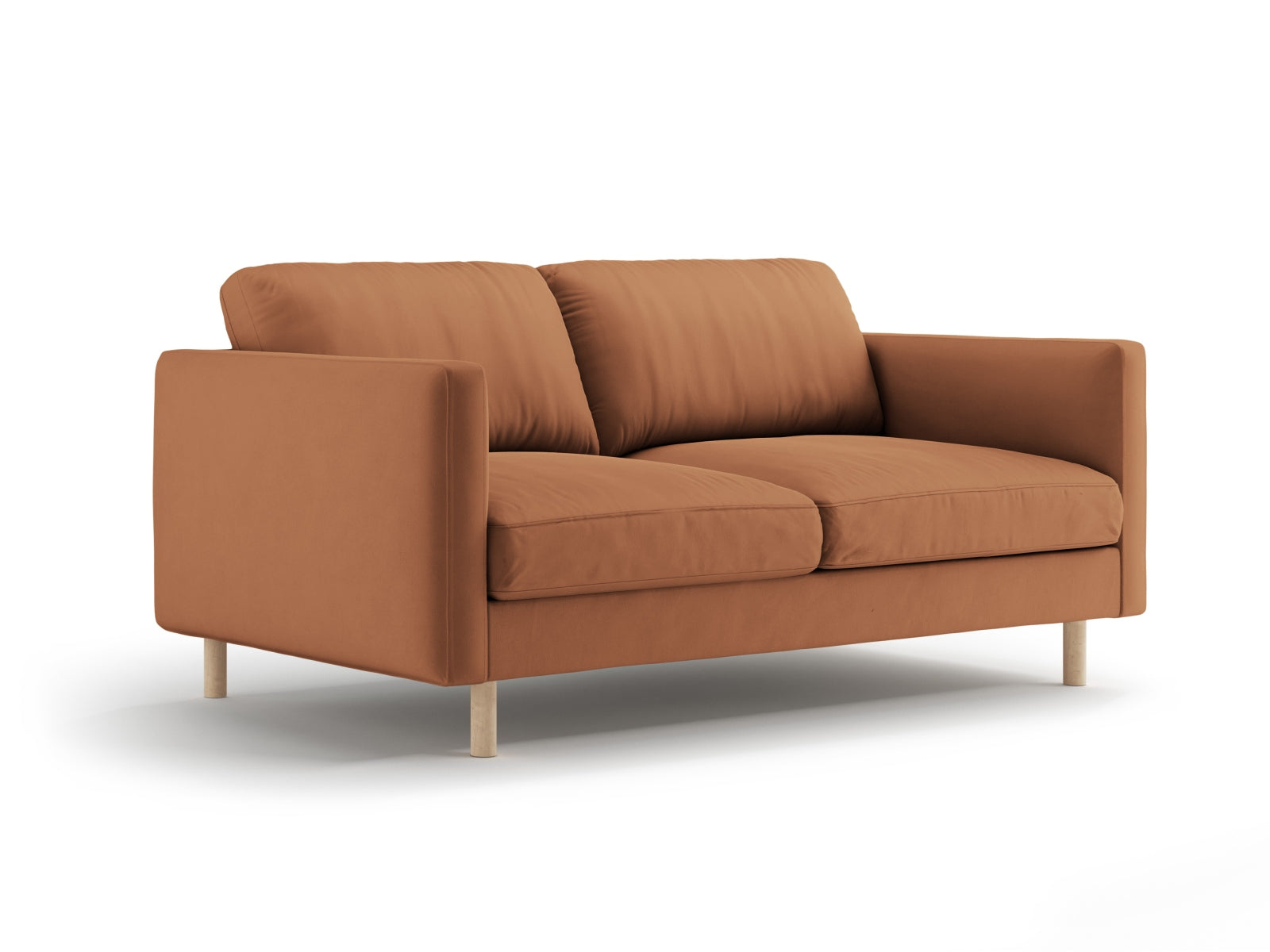 Entdecken Sie das Eden Velour Sofa 2-Sitzer von Micadoni: Hochwertiges Velours, modernes Design und optimaler Komfort für Ihr Zuhause.