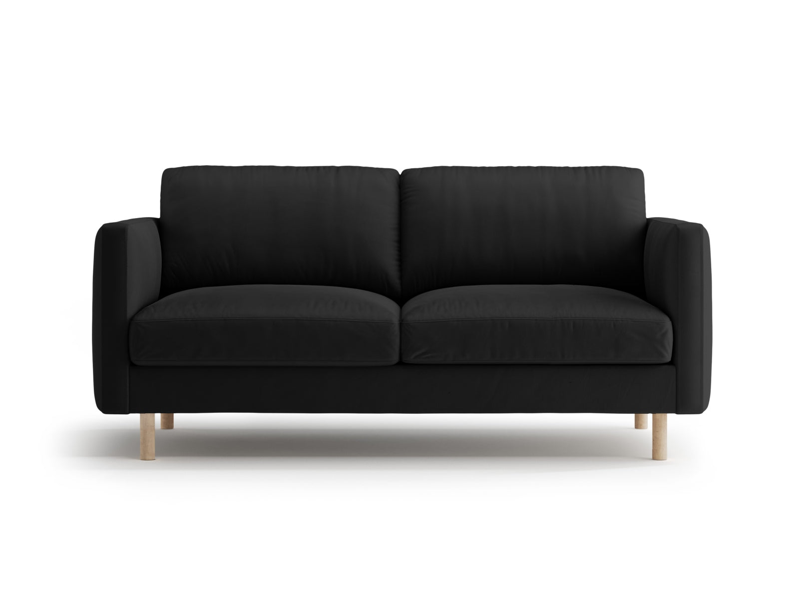 Eden Velour Sofa 2 Sitzer in Black präsentiert im Onlineshop von KAQTU Design AG. 2er Sofa ist von Micadoni