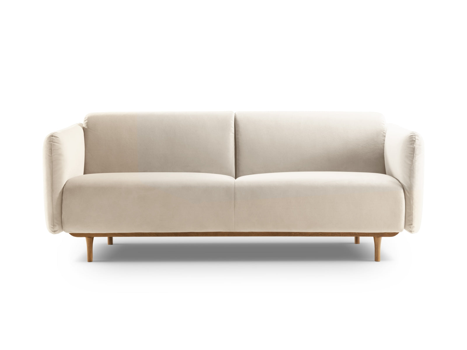 Noomi Velour Sofa 2 Sitzer in Beige präsentiert im Onlineshop von KAQTU Design AG. 2er Sofa ist von Micadoni