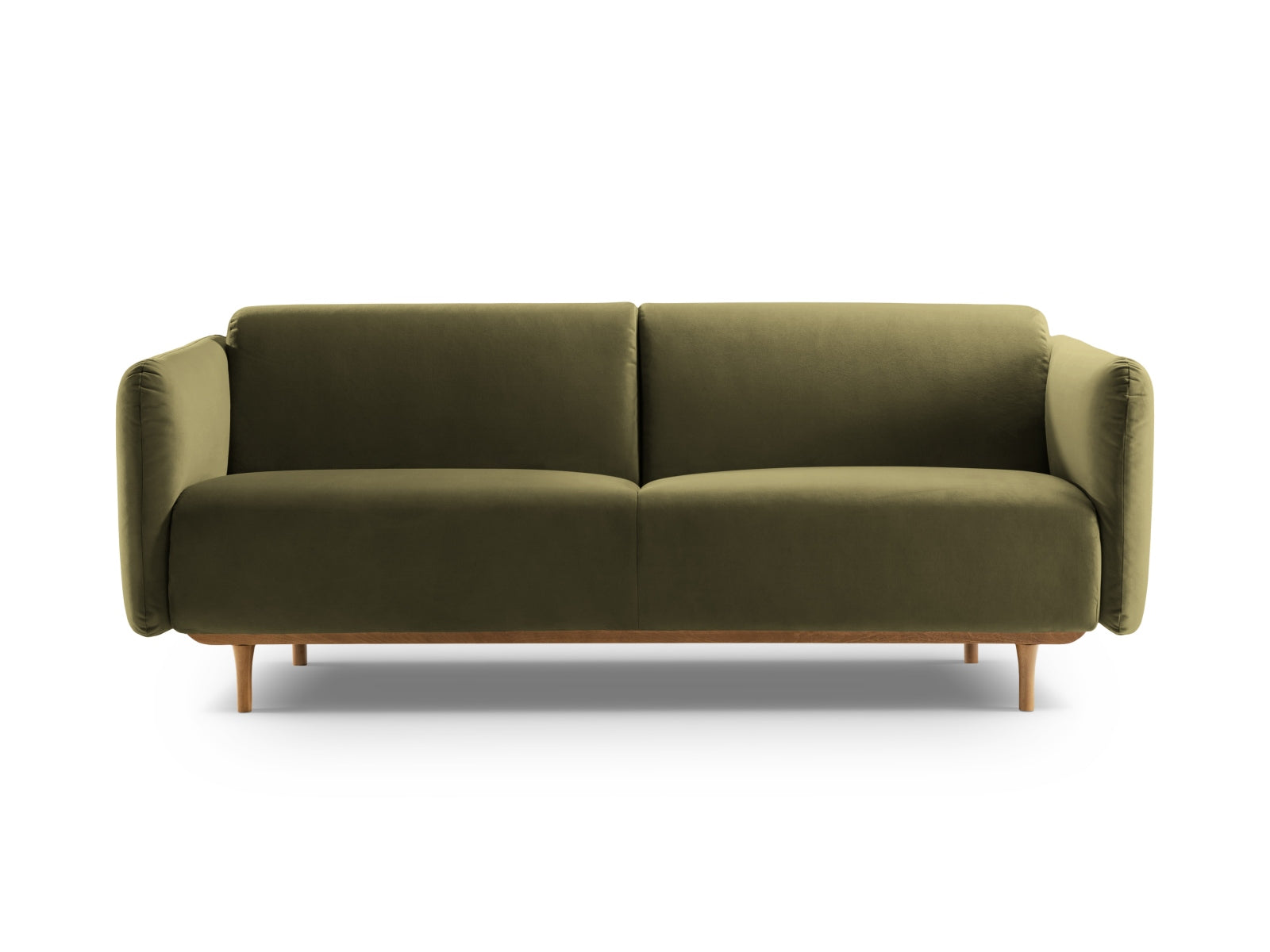 Noomi Velour Sofa 2 Sitzer in Moss Green Melange präsentiert im Onlineshop von KAQTU Design AG. 2er Sofa ist von Micadoni