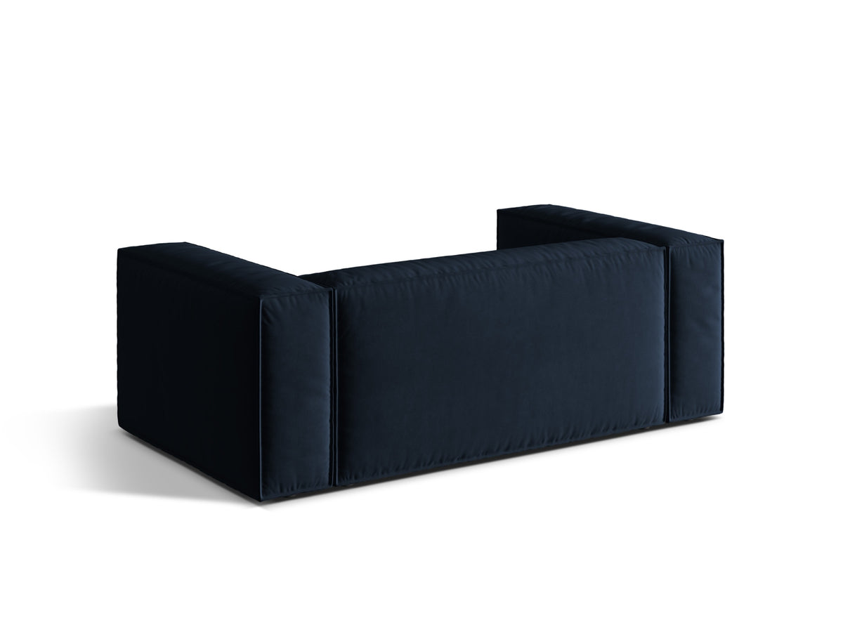 Nuria Velour Sofa 2 Sitzer in Dark Blue-Paris präsentiert im Onlineshop von KAQTU Design AG. 2er Sofa ist von Micadoni