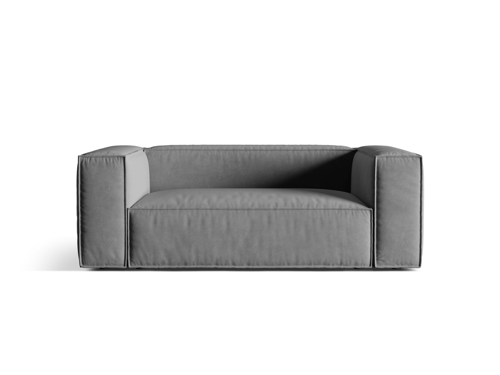 Nuria Velour Sofa 2 Sitzer in Grey präsentiert im Onlineshop von KAQTU Design AG. 2er Sofa ist von Micadoni