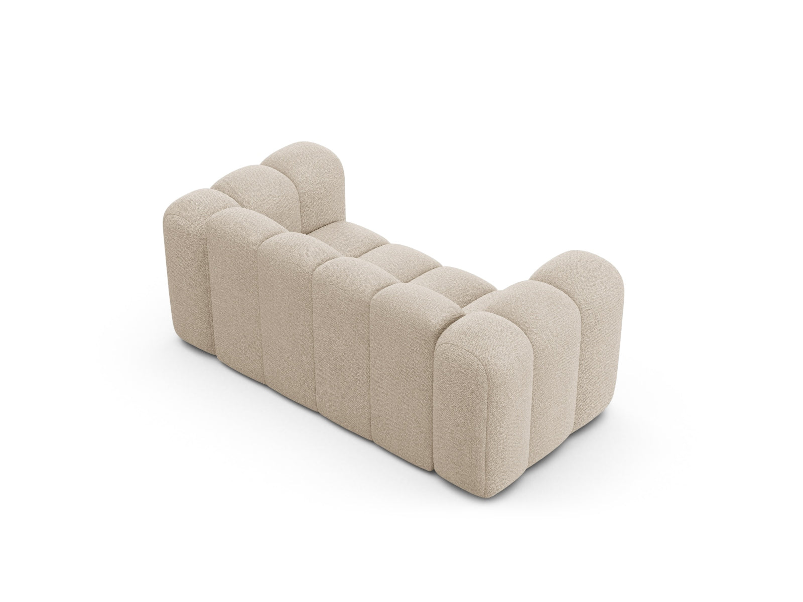 Elegantes 2-Sitzer Sofa Lupine von Micadoni in Beige, perfekt für gemütliche Abende und stilvolle Wohnräume.