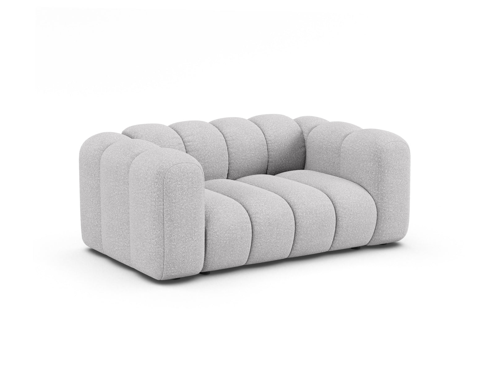 Elegantes Lupine Modular Sofa 2 Sitzer in hellem Grau, ideal für stilvolle Wohnräume, präsentiert von Micadoni.