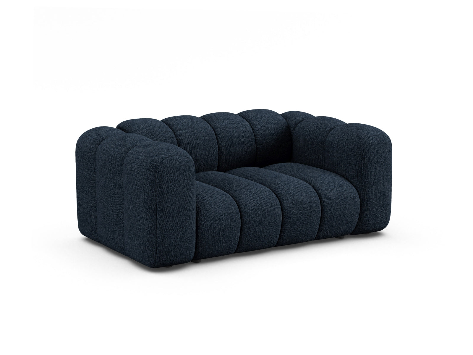 Elegantes Lupine Modular Sofa für zwei Personen in Dunkelblau, ideal für stilvolle Wohnräume, erhältlich bei KAQTU Design AG.