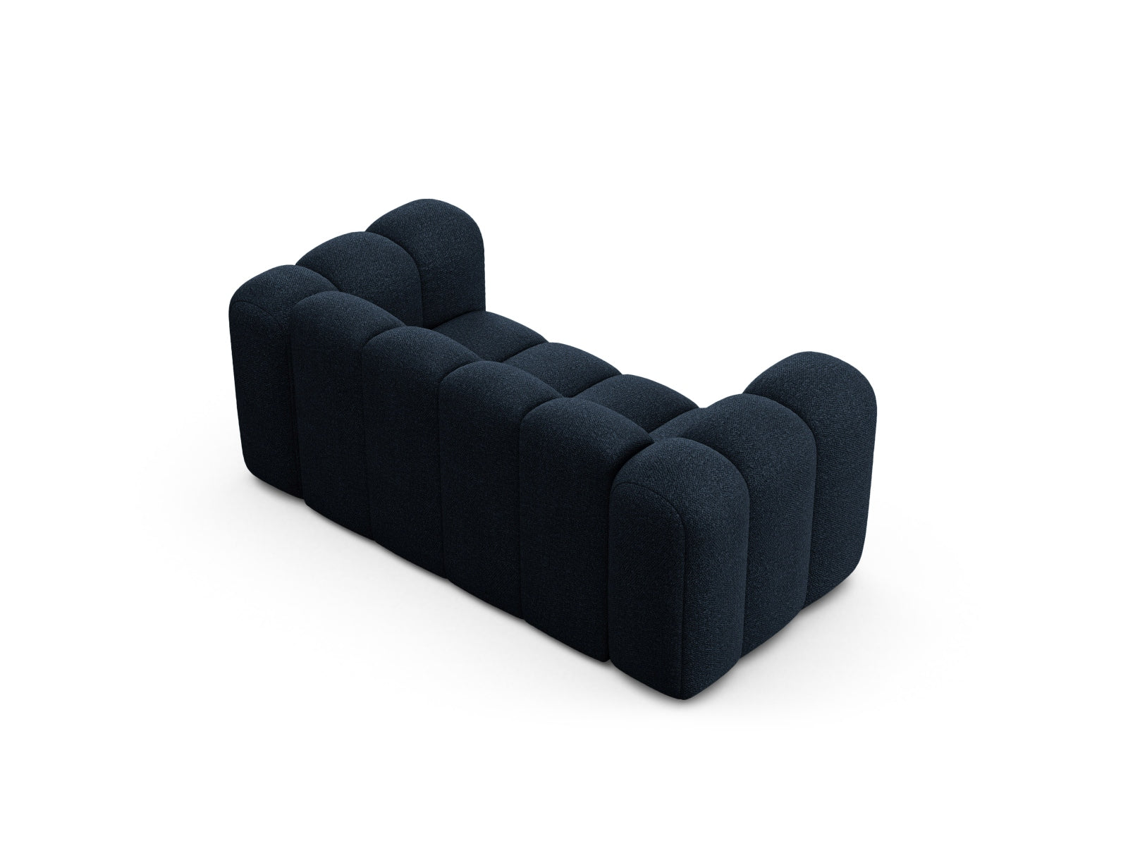 Modernes 2-Sitzer Sofa Lupine in tiefem Blau, perfekt für gemütliche Abende und stilvolle Einrichtungsideen.
