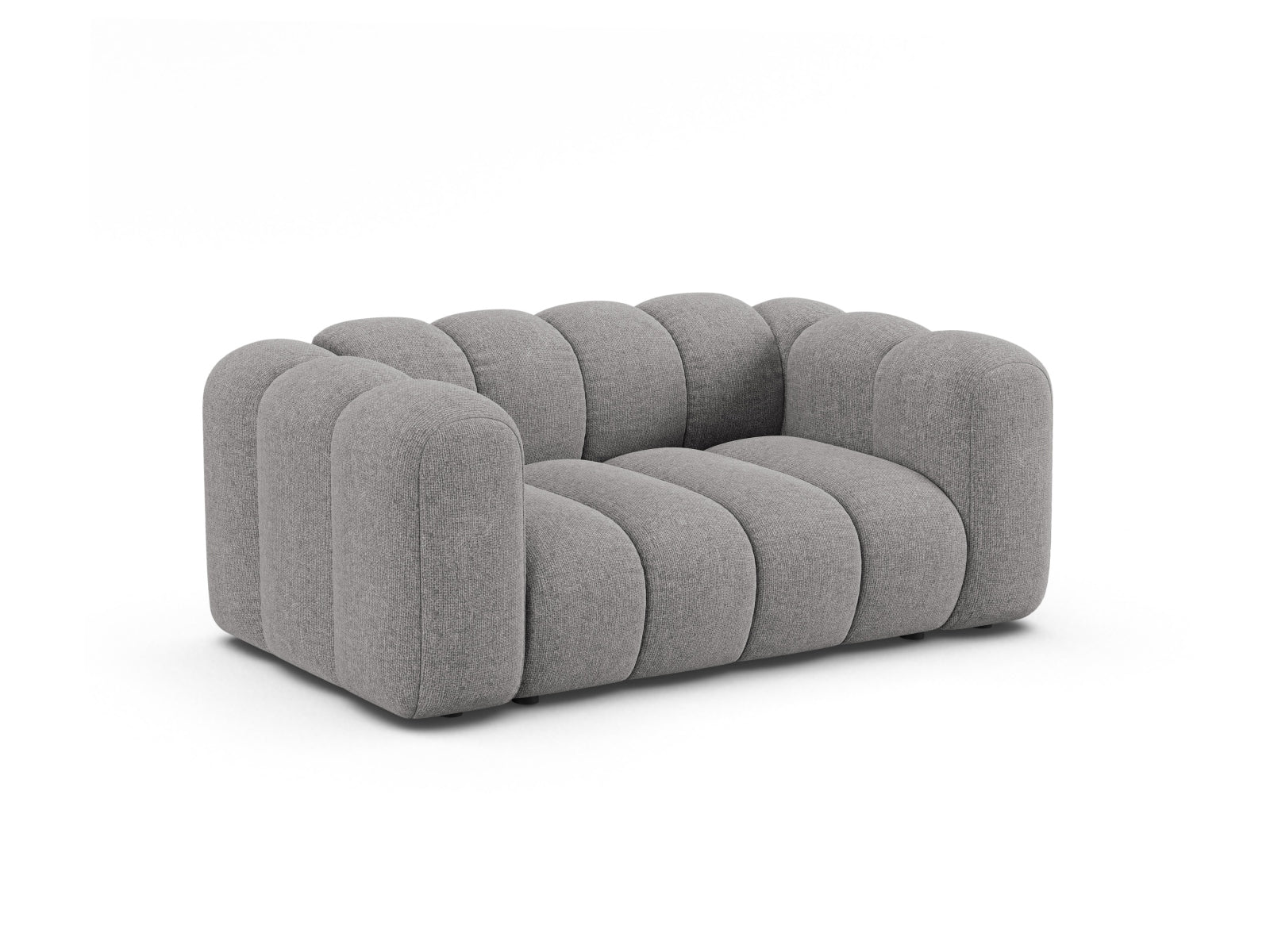 Elegantes Lupine Modular Sofa 2 Sitzer in hellem Grau, ideal für moderne Wohnräume, präsentiert von Micadoni.