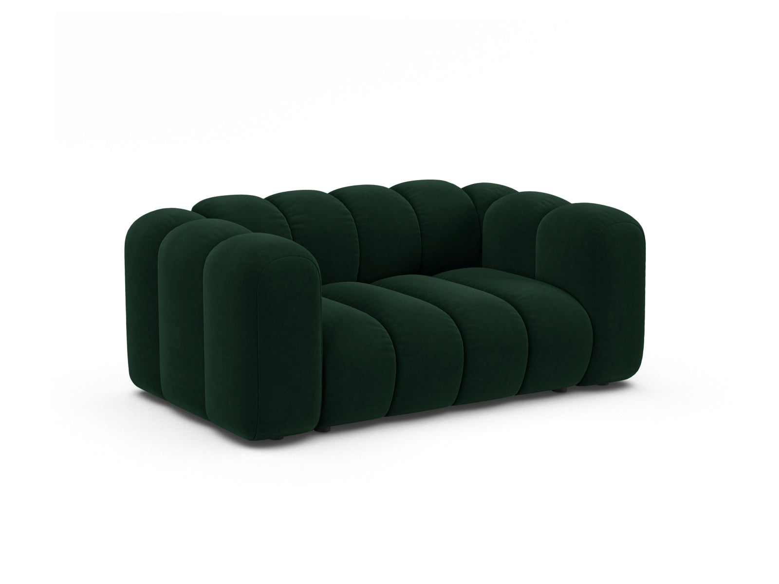 Elegantes Lupine Modular Sofa 2 Sitzer in stilvollem Bottle Green-Salvador, ideal für moderne Wohnräume, präsentiert von Micadoni.