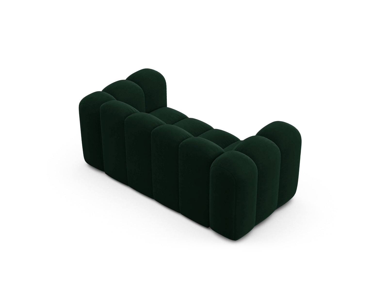 Gemütliches 2-Sitzer Sofa Lupine in edlem Bottle Green-Salvador, perfekt für stilvolle und moderne Inneneinrichtungen von Micadoni.