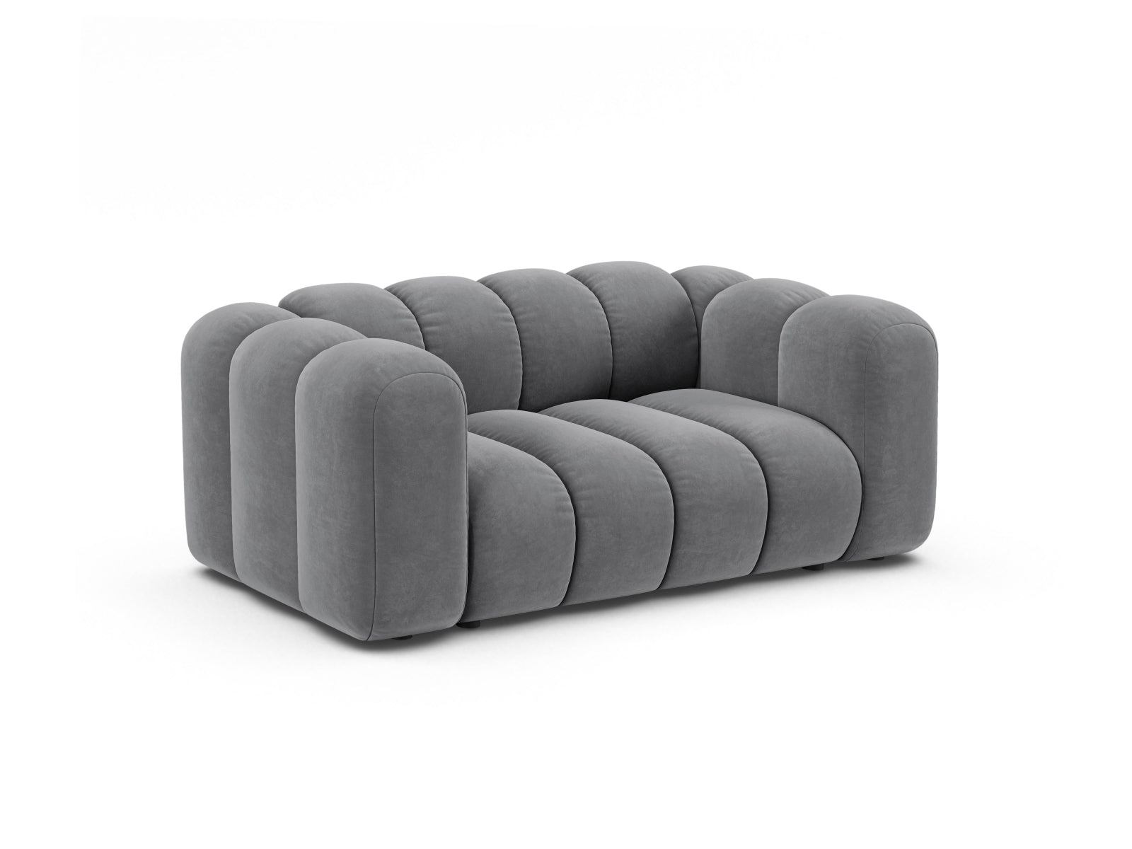 Elegantes Lupine Modular Sofa 2 Sitzer in stilvollem Grau, ideal für moderne Wohnräume, präsentiert von Micadoni.