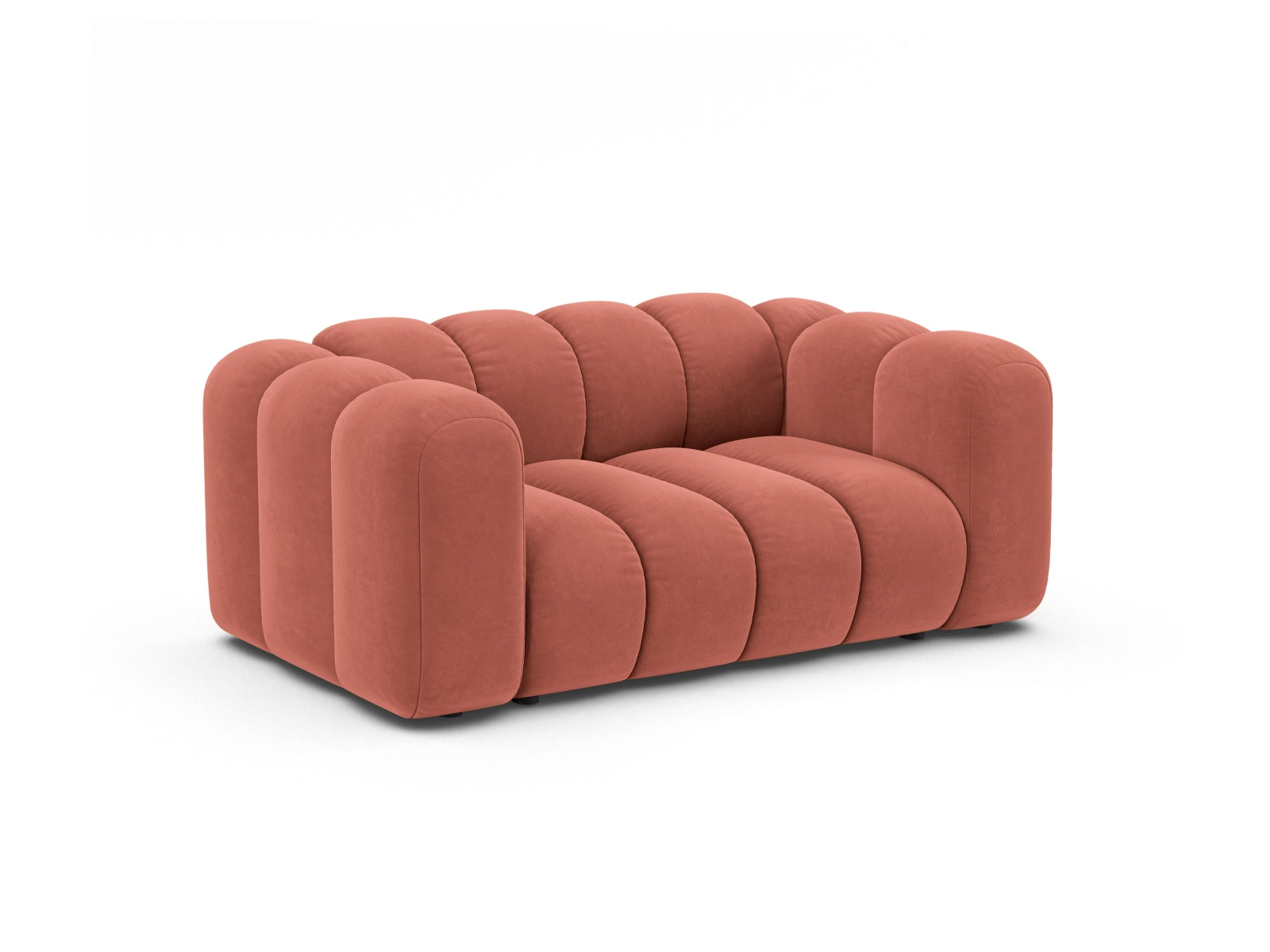 Elegantes Lupine Modular Sofa 2 Sitzer in Coral-Salvador, ideal für stilvolle Wohnräume. Hochwertige Verarbeitung von Micadoni.