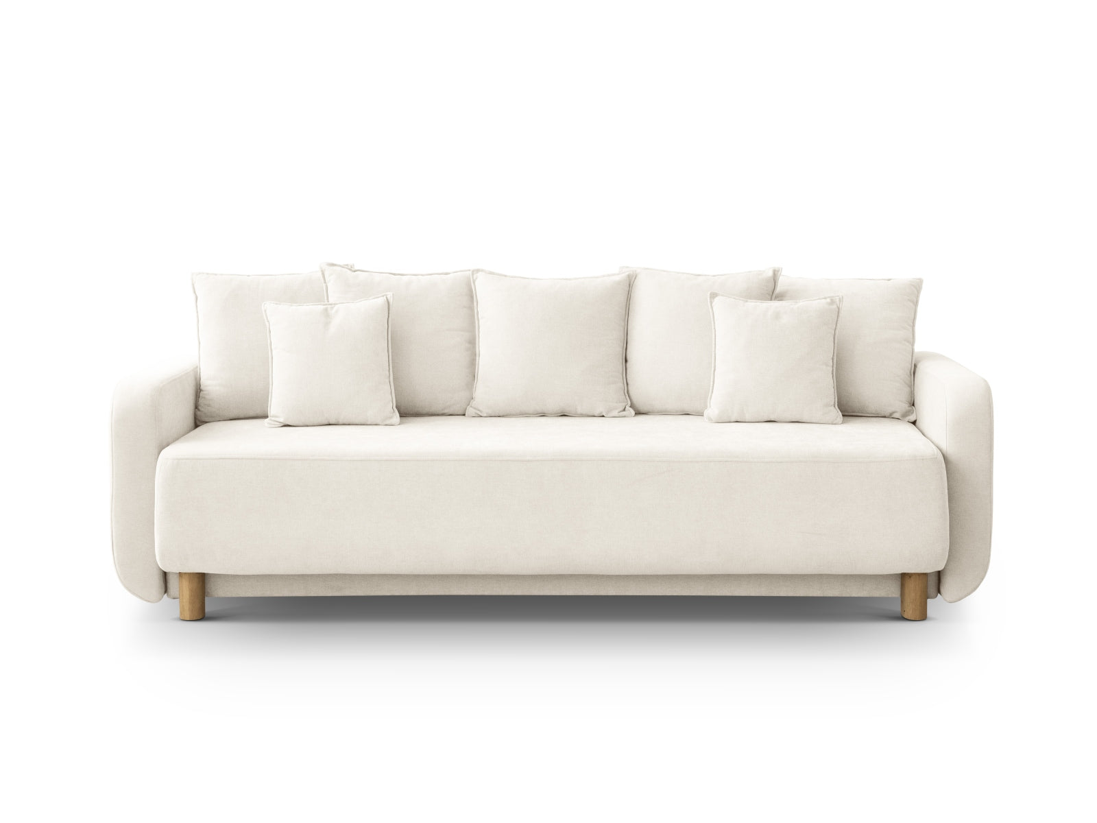Elen Sofa mit Schlaffunktion und Stauraum 3 Sitzer in Ivory präsentiert im Onlineshop von KAQTU Design AG. Bettsofa ist von Micadoni