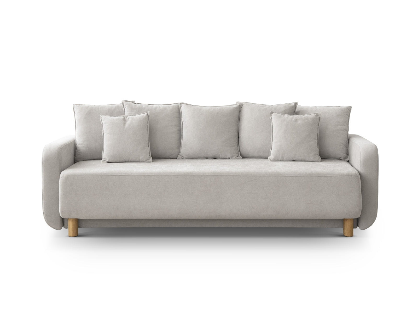 Elen Sofa mit Schlaffunktion und Stauraum 3 Sitzer in Beige präsentiert im Onlineshop von KAQTU Design AG. Bettsofa ist von Micadoni