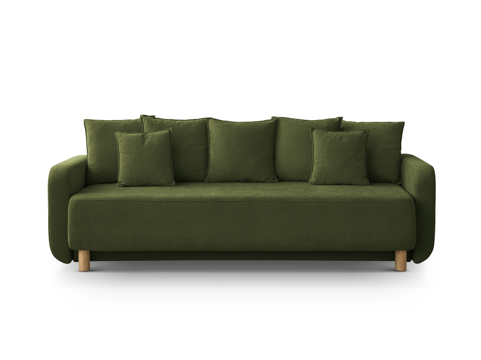 Elen Sofa mit Schlaffunktion und Stauraum 3 Sitzer in Green präsentiert im Onlineshop von KAQTU Design AG. Bettsofa ist von Micadoni