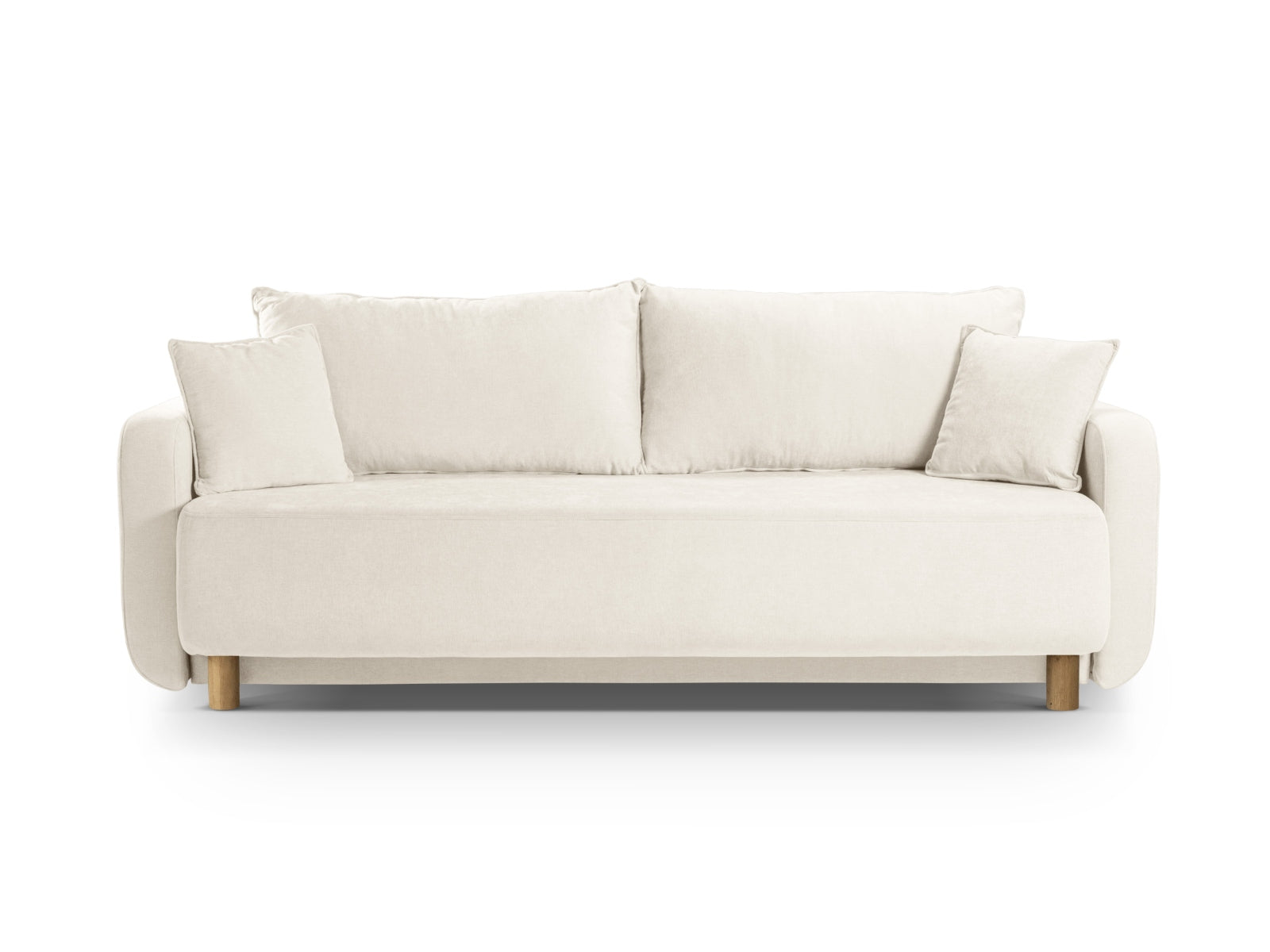 Elen Sofa mit Schlaffunktion und Stauraum 3 Sitzer in Ivory präsentiert im Onlineshop von KAQTU Design AG. Bettsofa ist von Micadoni