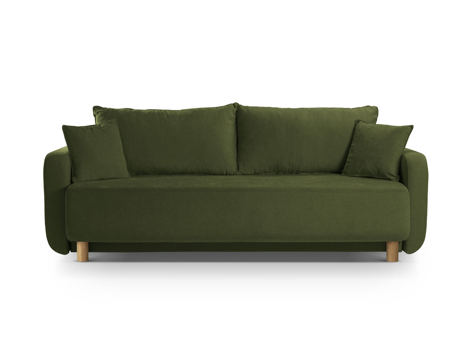 Elen Sofa mit Schlaffunktion und Stauraum 3 Sitzer in Green präsentiert im Onlineshop von KAQTU Design AG. Bettsofa ist von Micadoni
