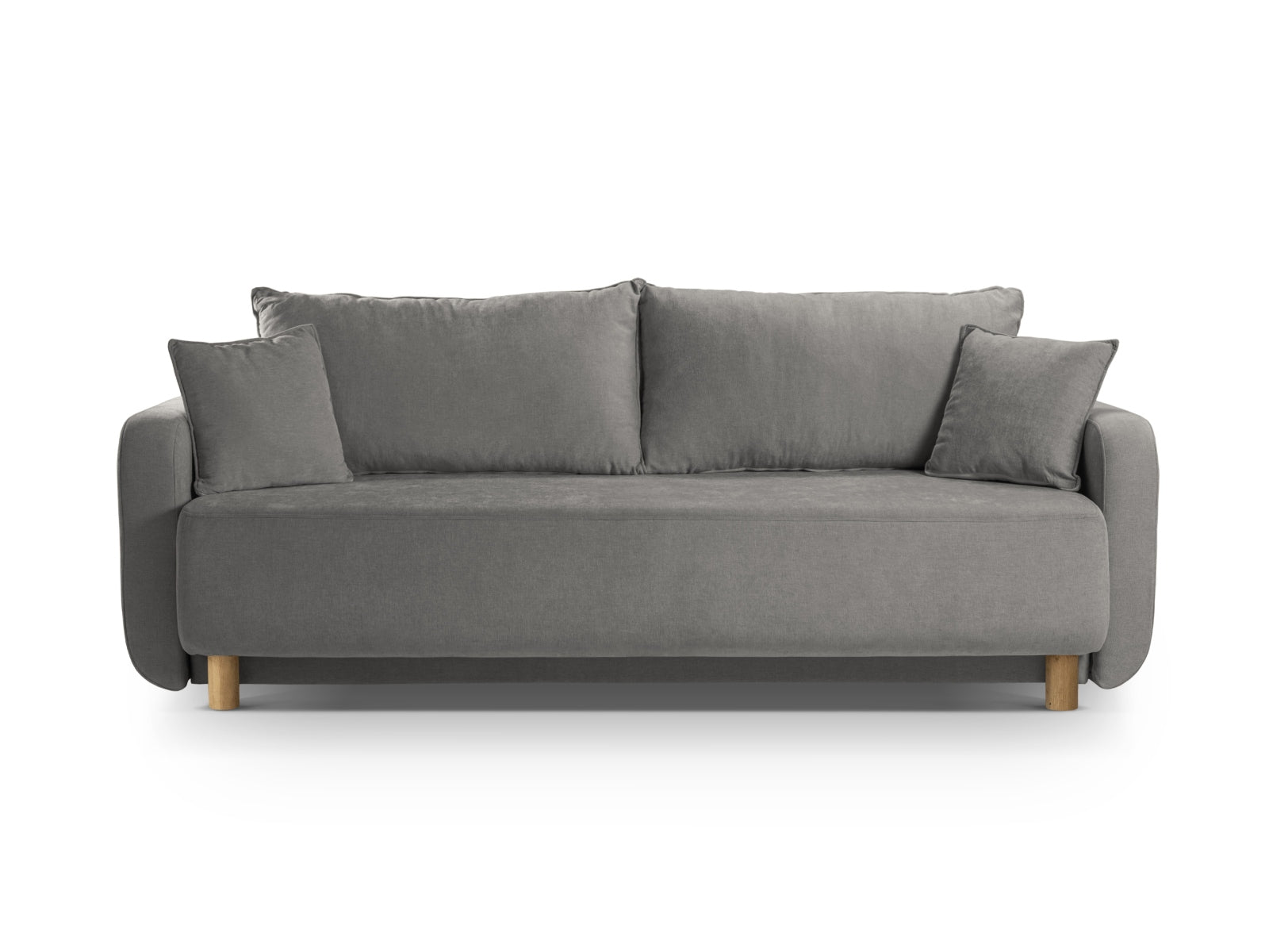 Elen Sofa mit Schlaffunktion und Stauraum 3 Sitzer V2 in Grey-Wind präsentiert im Onlineshop von KAQTU Design AG. Bettsofa ist von Micadoni