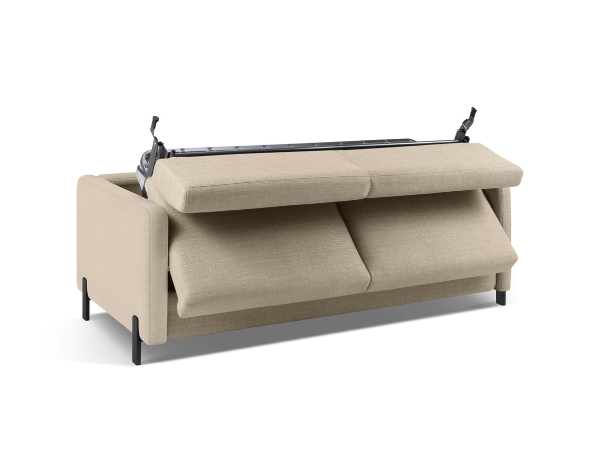 Gloria Sofa mit Schlaffunktion 3 Sitzer in Beige-Bjorn präsentiert im Onlineshop von KAQTU Design AG. Bettsofa ist von Micadoni