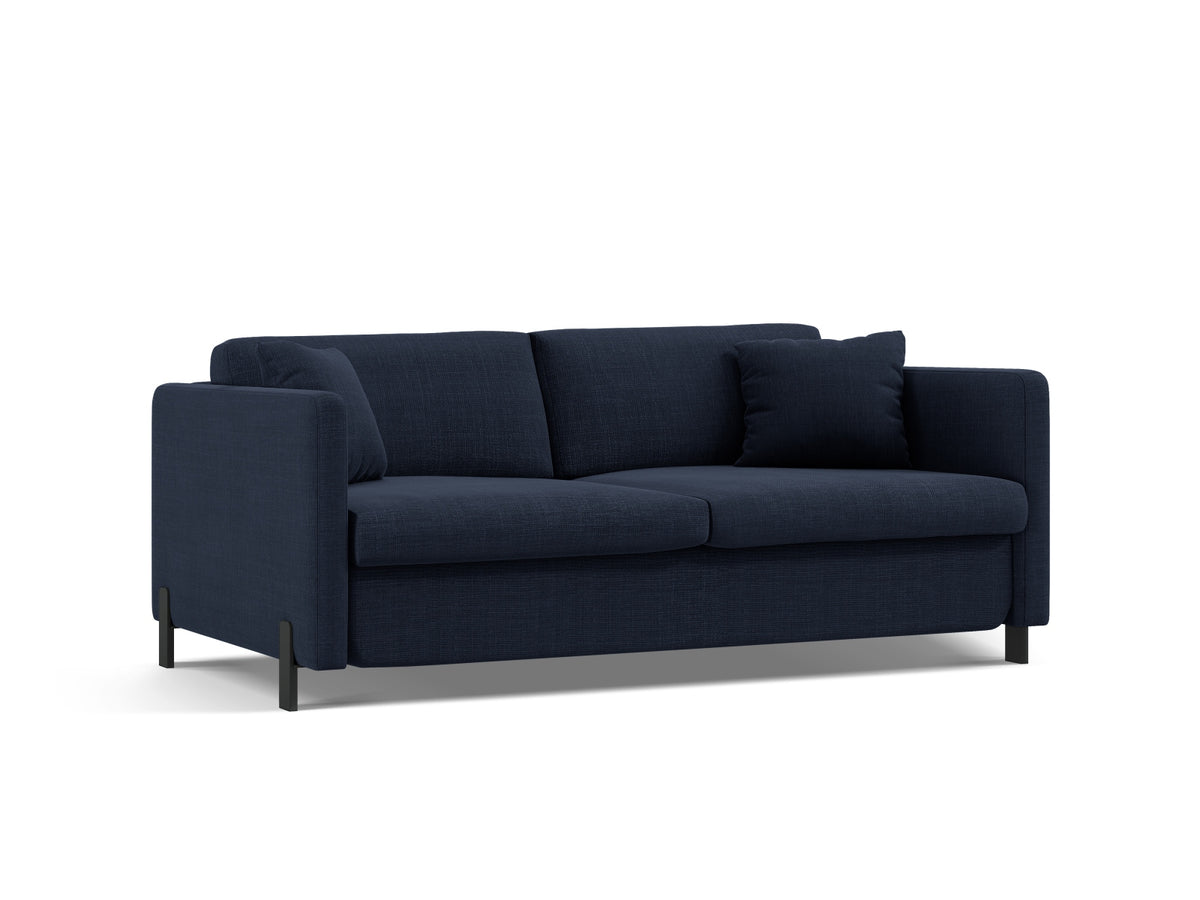 Gloria Sofa mit Schlaffunktion 3 Sitzer in Blue-Bjorn präsentiert im Onlineshop von KAQTU Design AG. Bettsofa ist von Micadoni