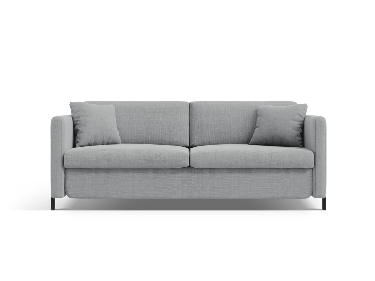 Gloria Sofa mit Schlaffunktion 3 Sitzer in Light Grey-Bjorn präsentiert im Onlineshop von KAQTU Design AG. Bettsofa ist von Micadoni