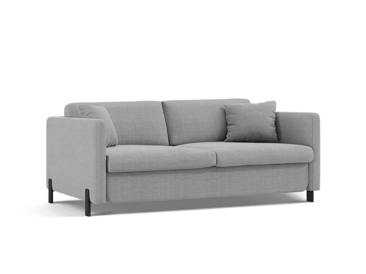 Gloria Sofa mit Schlaffunktion 3 Sitzer in Light Grey-Bjorn präsentiert im Onlineshop von KAQTU Design AG. Bettsofa ist von Micadoni