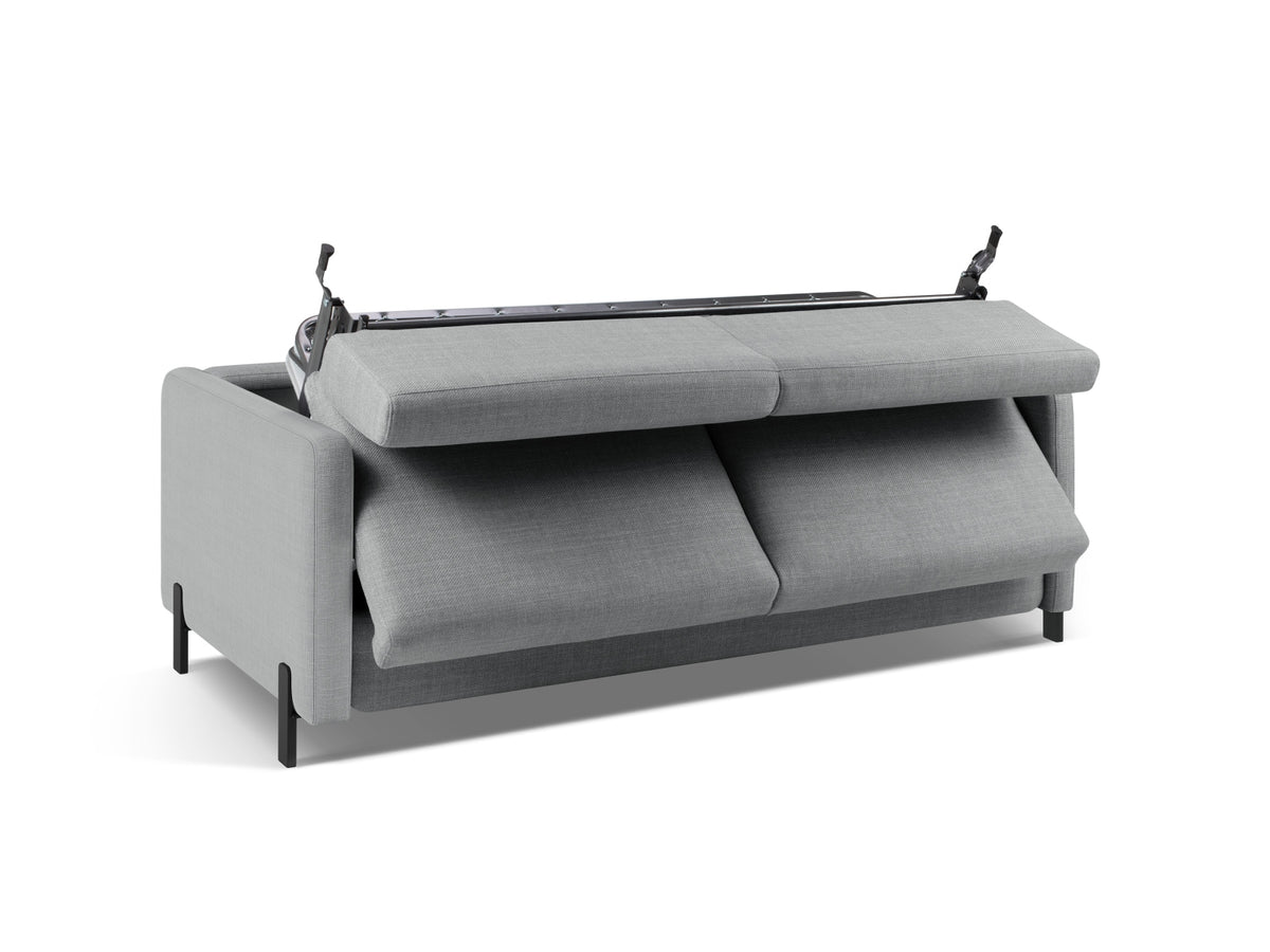 Gloria Sofa mit Schlaffunktion 3 Sitzer in Light Grey-Bjorn präsentiert im Onlineshop von KAQTU Design AG. Bettsofa ist von Micadoni