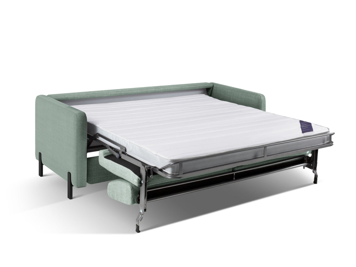 Gloria Sofa mit Schlaffunktion 3 Sitzer in Mint-Bjorn präsentiert im Onlineshop von KAQTU Design AG. Bettsofa ist von Micadoni