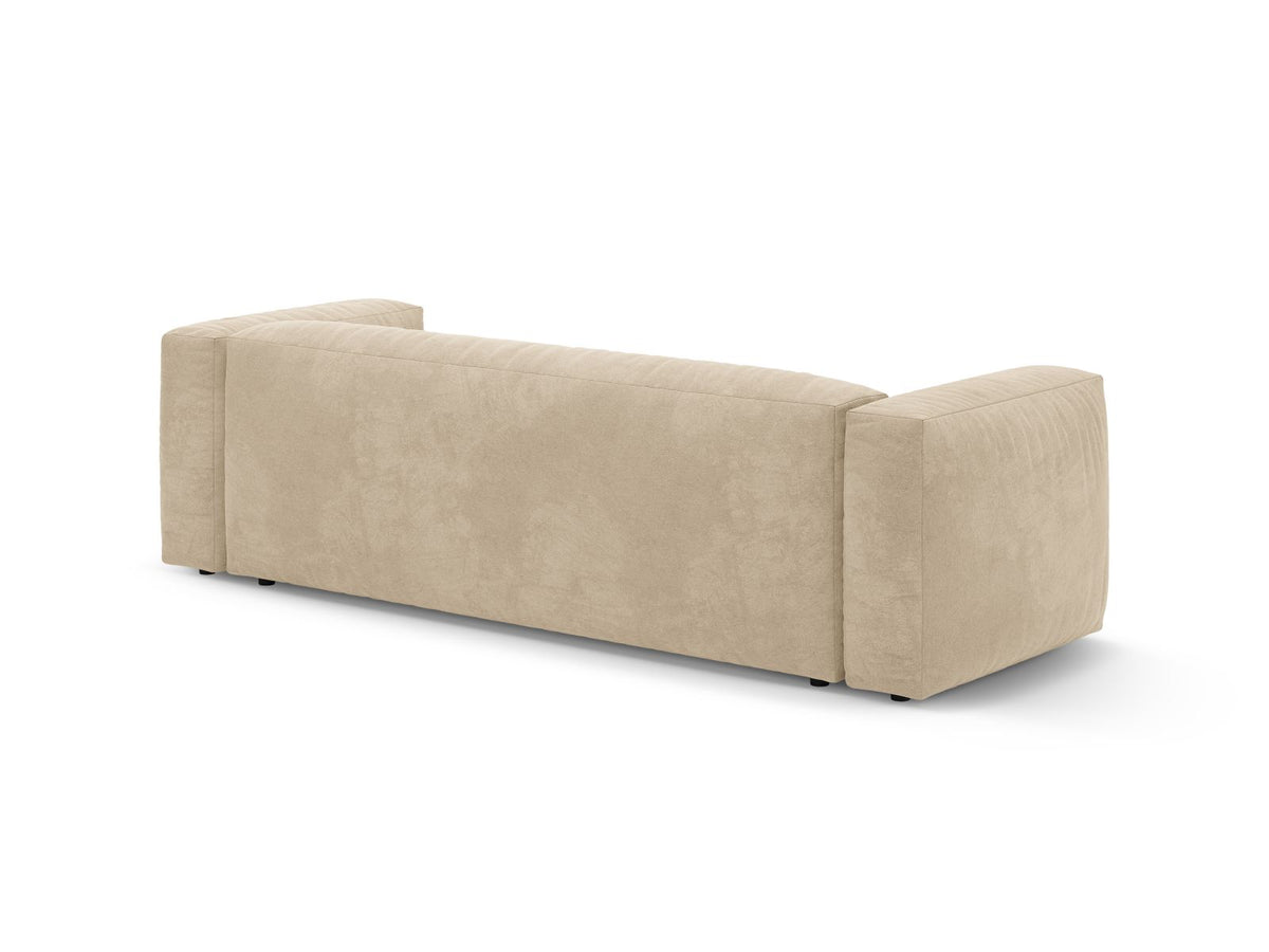 3-Sitzer Sofa mit Schlaffunktion Martina in Light Beige-Vogue präsentiert im Onlineshop von KAQTU Design AG. Bettsofa ist von Micadoni