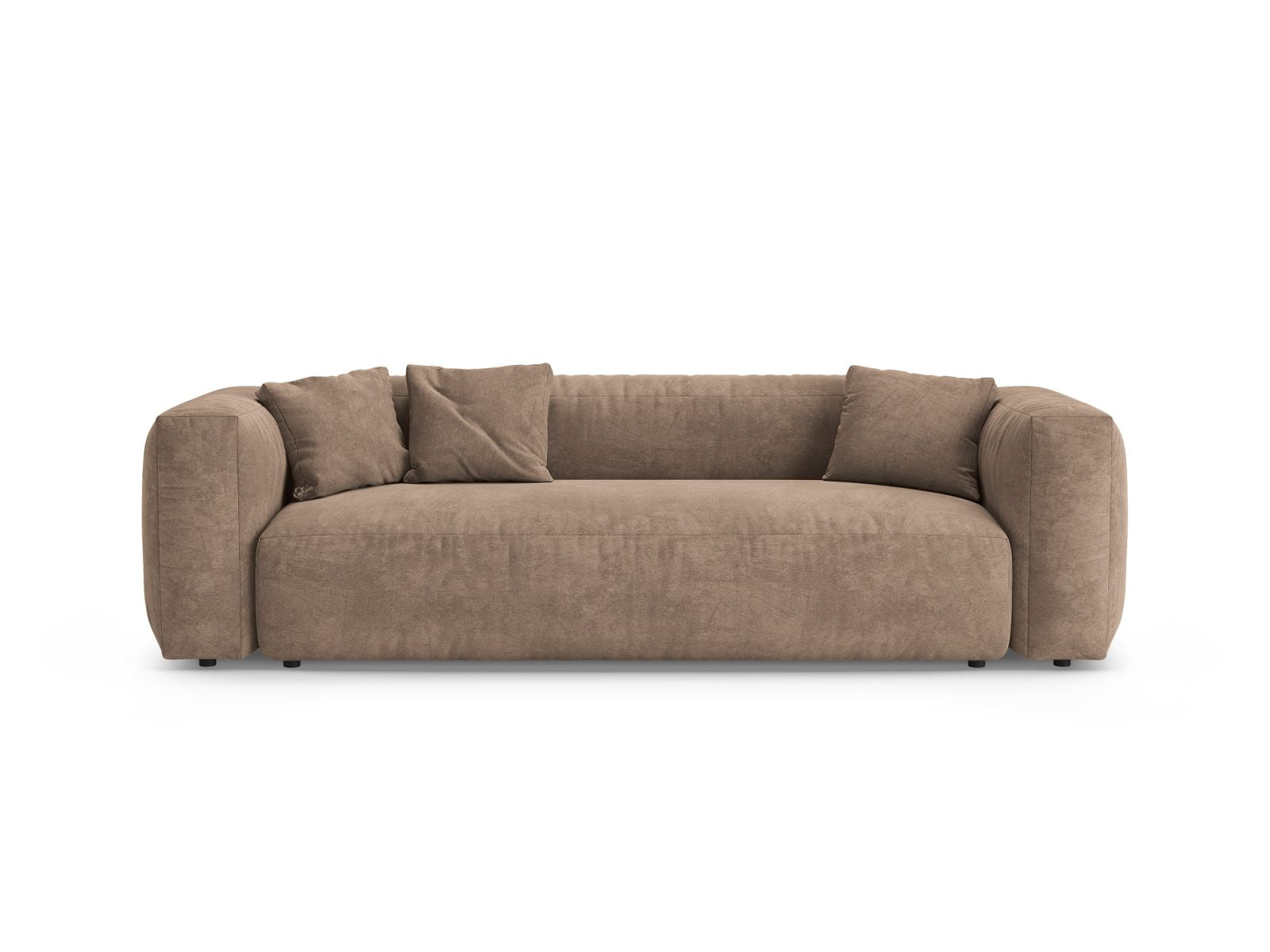 3-Sitzer Sofa mit Schlaffunktion Martina in Dark Beige-Vogue präsentiert im Onlineshop von KAQTU Design AG. Bettsofa ist von Micadoni