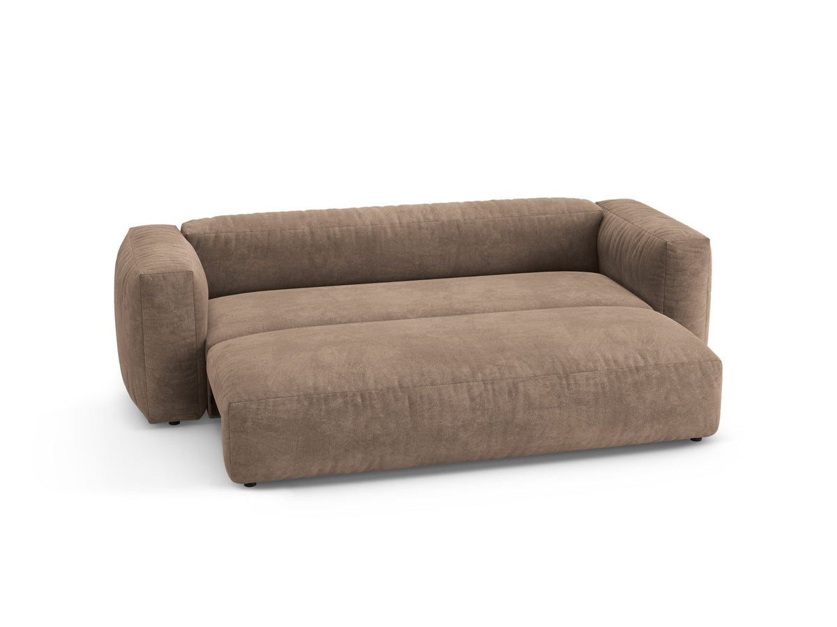 3-Sitzer Sofa mit Schlaffunktion Martina in Dark Beige-Vogue präsentiert im Onlineshop von KAQTU Design AG. Bettsofa ist von Micadoni