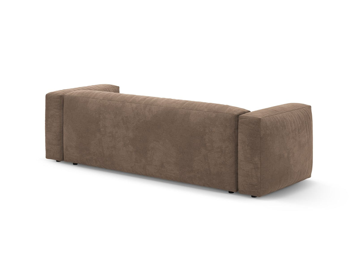 3-Sitzer Sofa mit Schlaffunktion Martina in Dark Beige-Vogue präsentiert im Onlineshop von KAQTU Design AG. Bettsofa ist von Micadoni